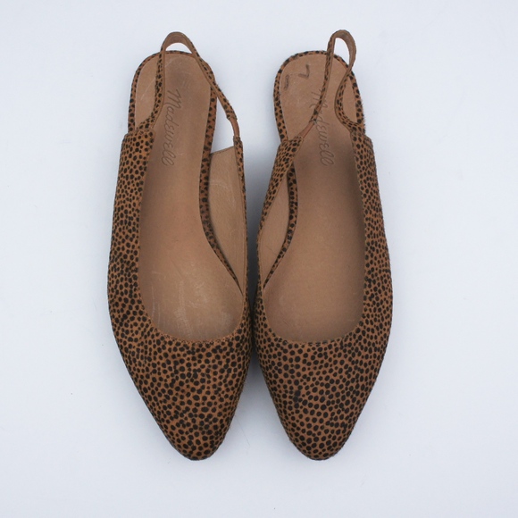 MADEWELL Margot Slingback Flat Spot Dot Calf Hair - Picture 4 of 5